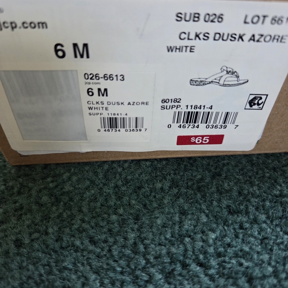 Clarks Silver Sandals with Ruffled Design - Picture 3 of 4